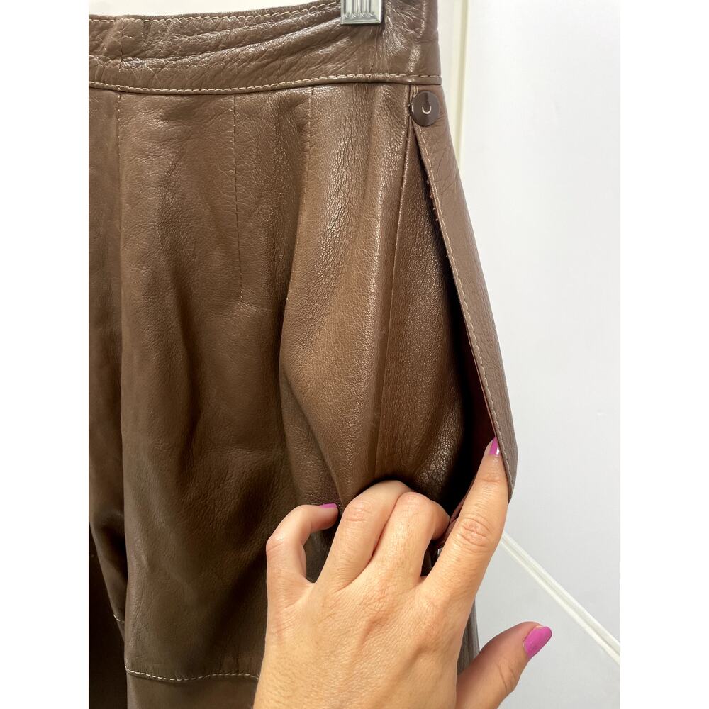 Cameresi Vintage Brown Leather Pants - Picture 7 of 10